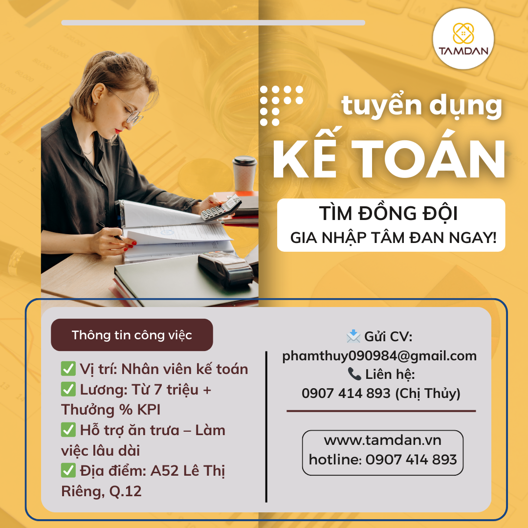 TUYỂN DỤNG NHÂN VIÊN KẾ TOÁN – NỮ