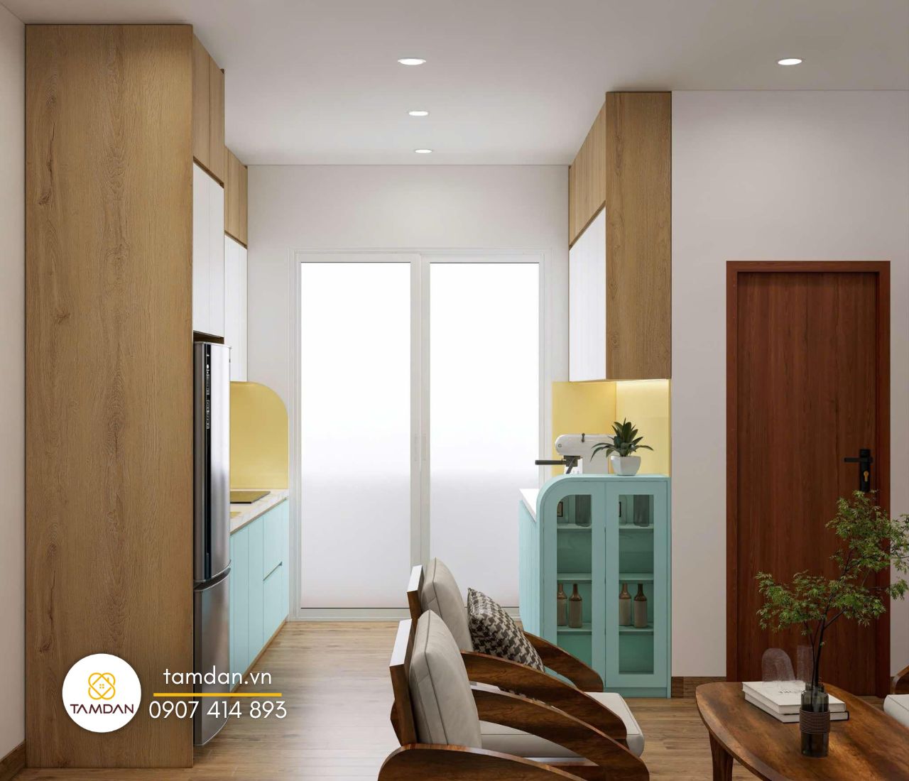 nhà bếp căn hộ của chị Lan quận 12