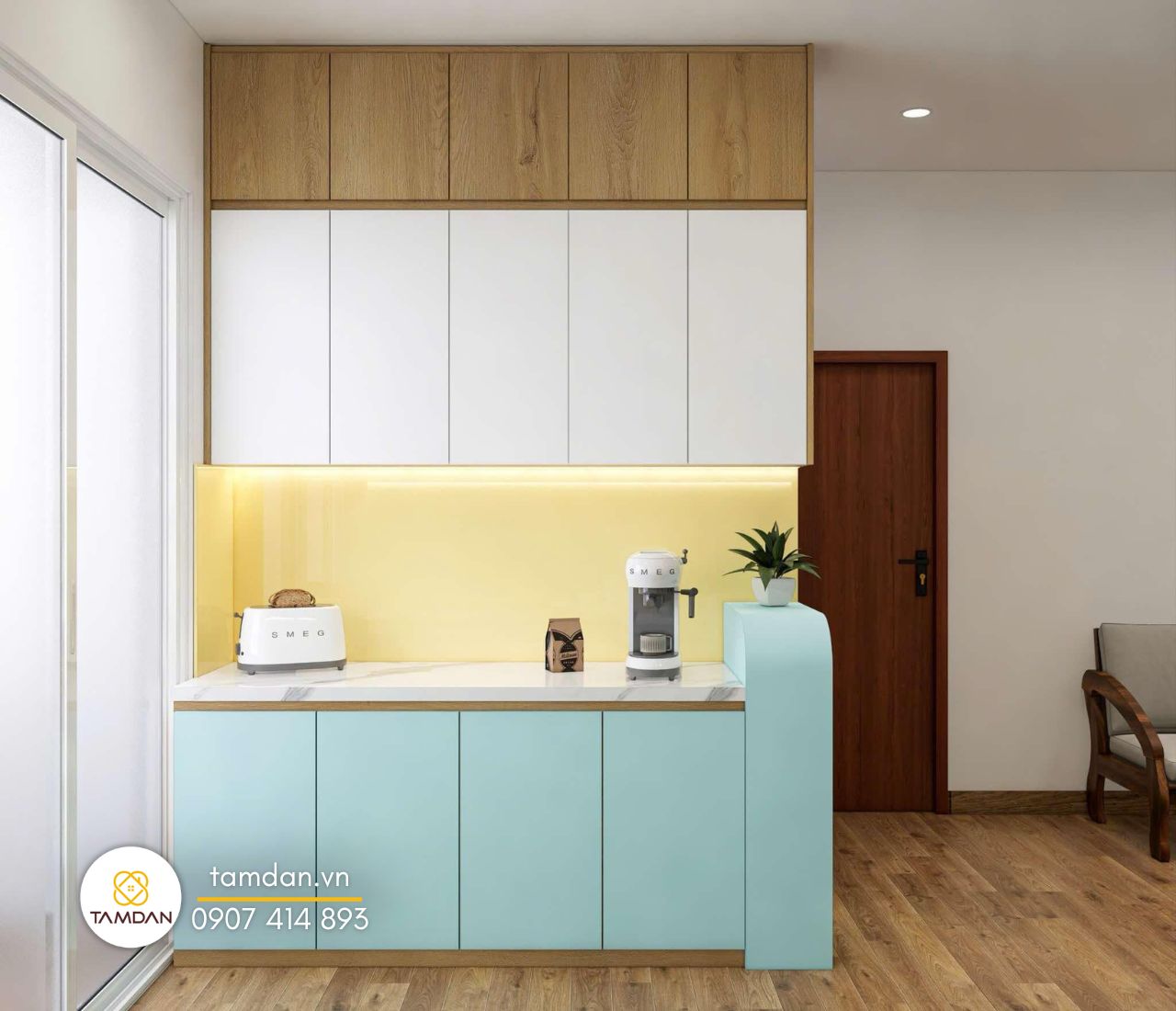 Thiết kế nội thất căn hộ đẹp - Nội Thất Tâm Đan