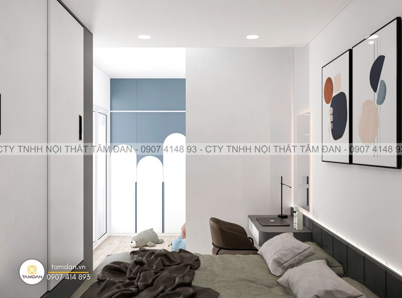 phòng ngủ 1 của căn hộ - Nội Thất Tâm Đan