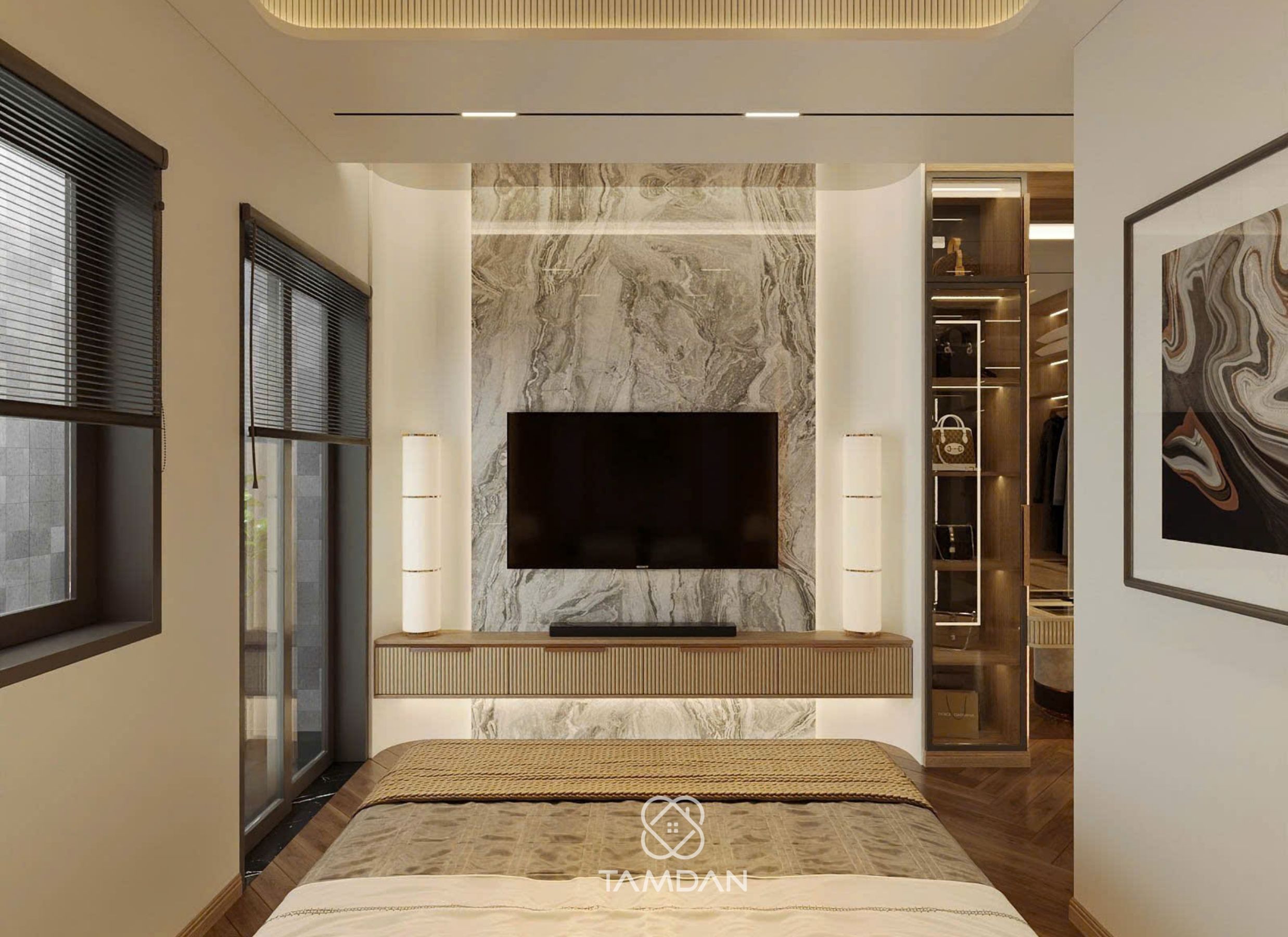 Thiết kế nội thất luxury KDC Him Lam, Quận 7