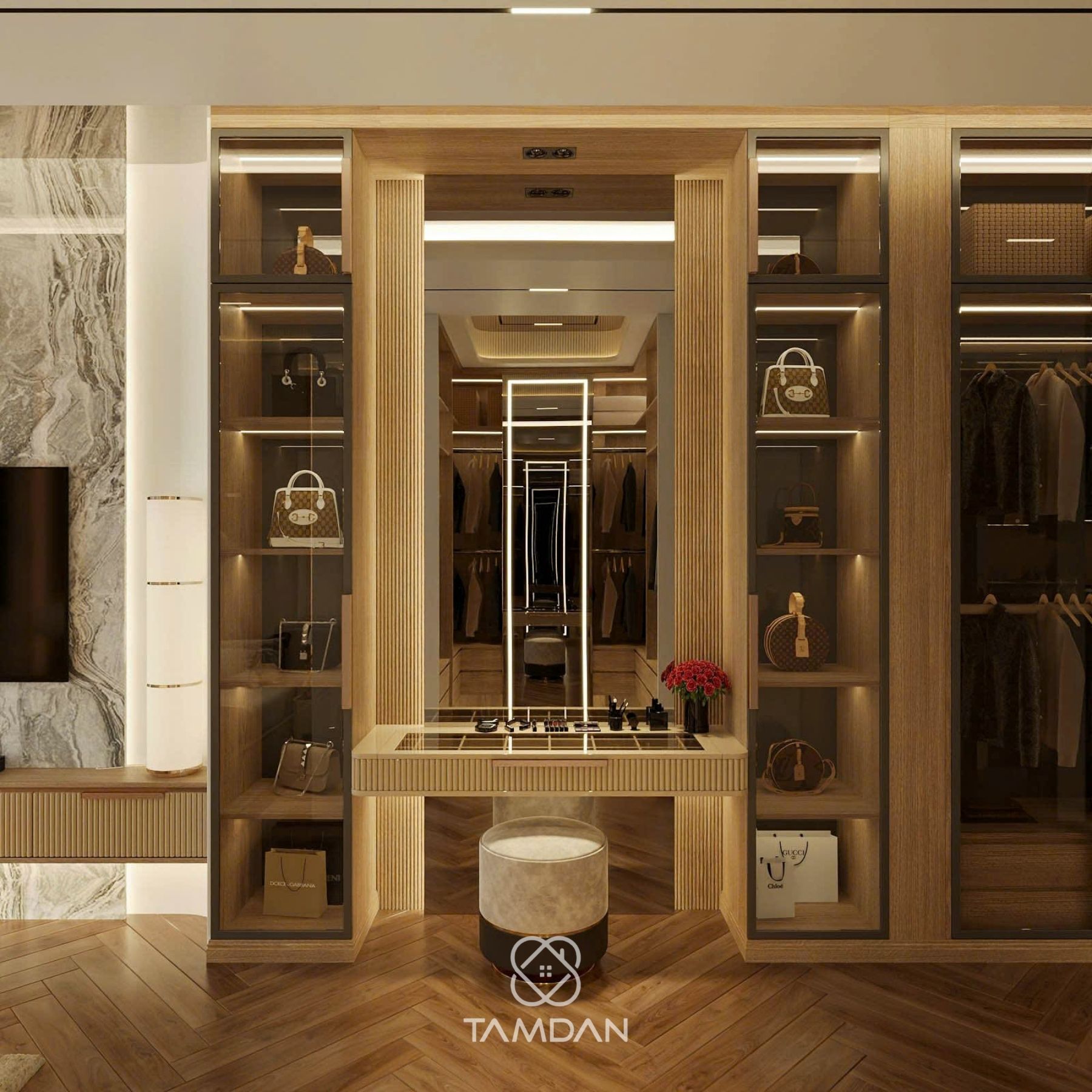 Thiết kế nội thất luxury KDC Him Lam, Quận 7