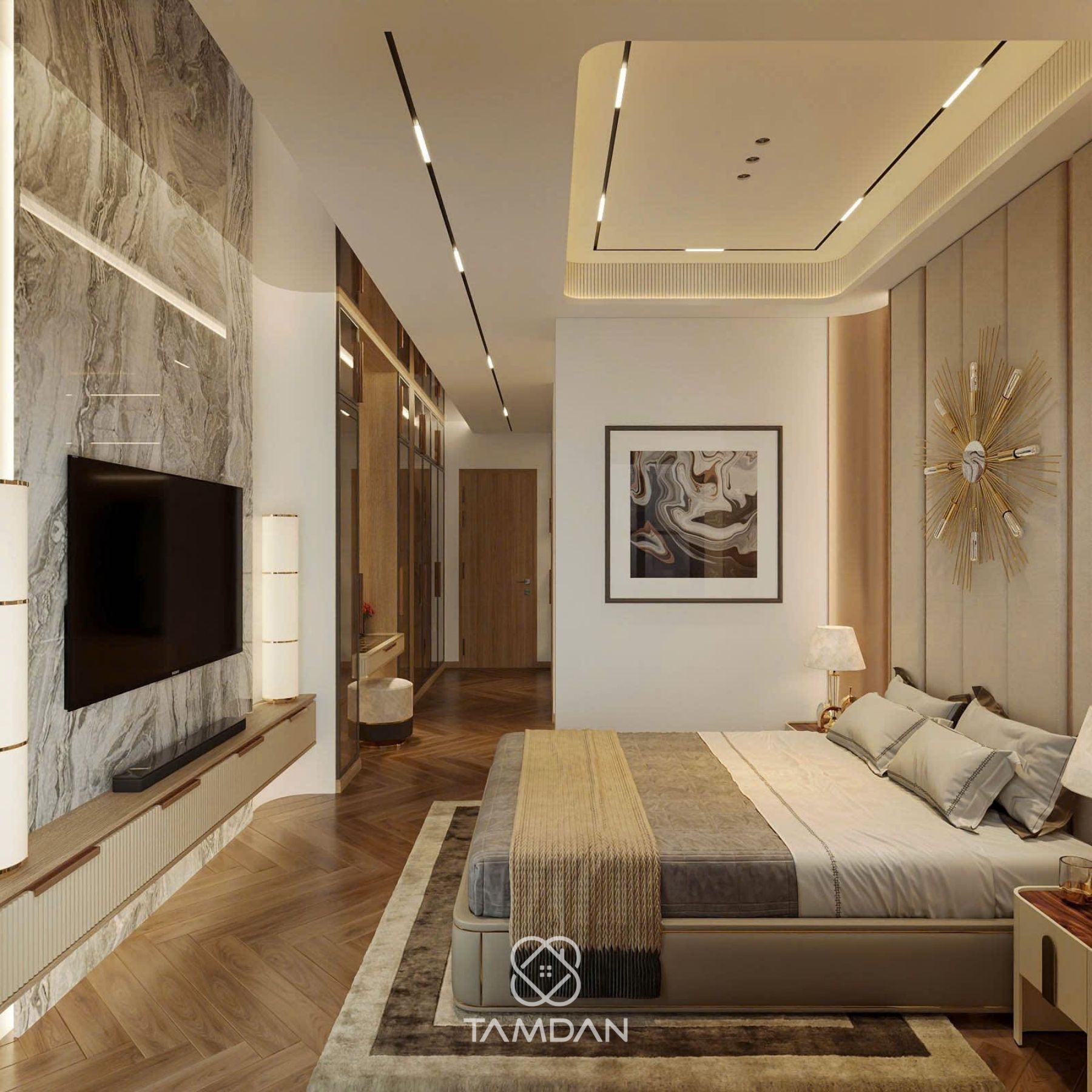 Thiết kế nội thất luxury KDC Him Lam, Quận 7