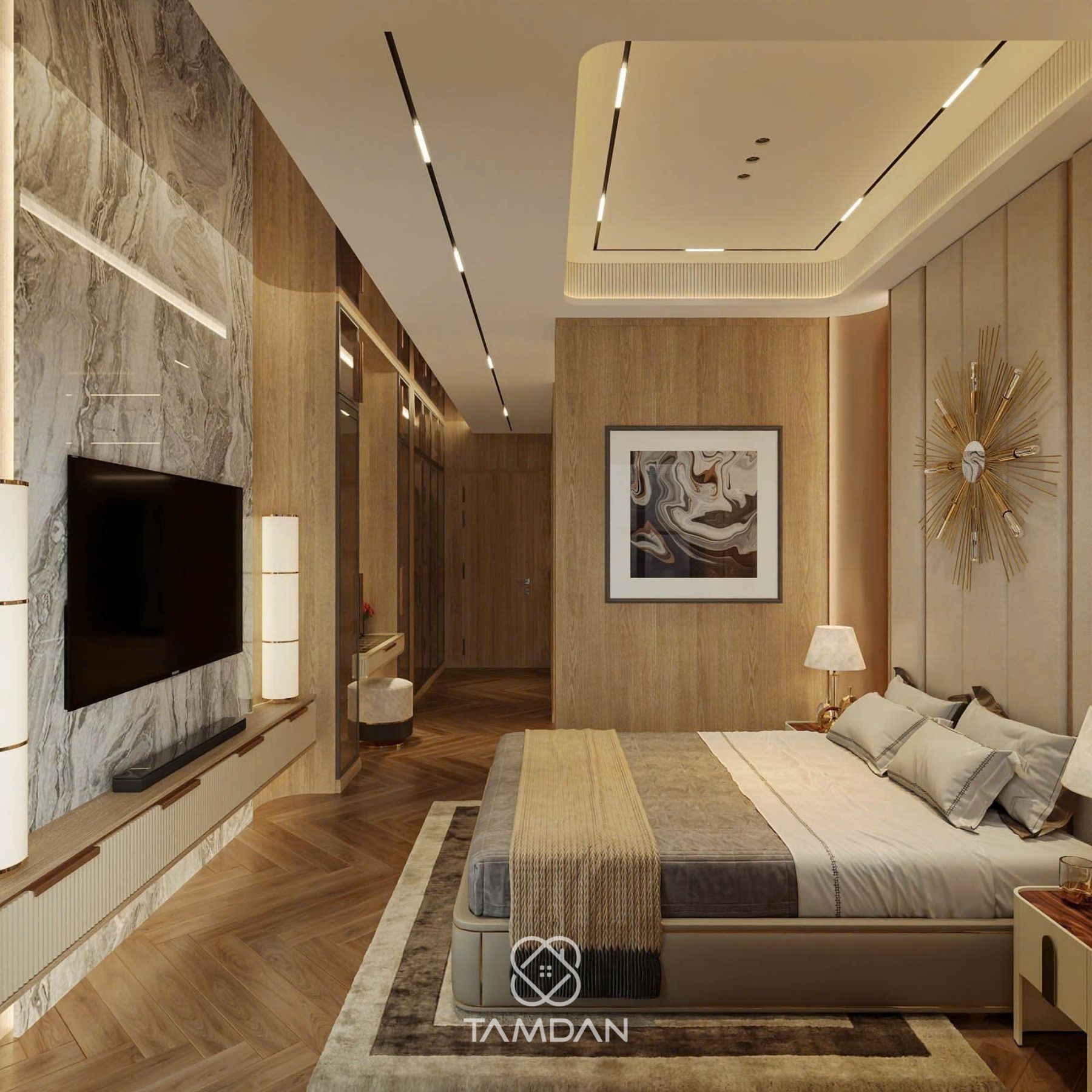 Thiết kế nội thất luxury KDC Him Lam, Quận 7