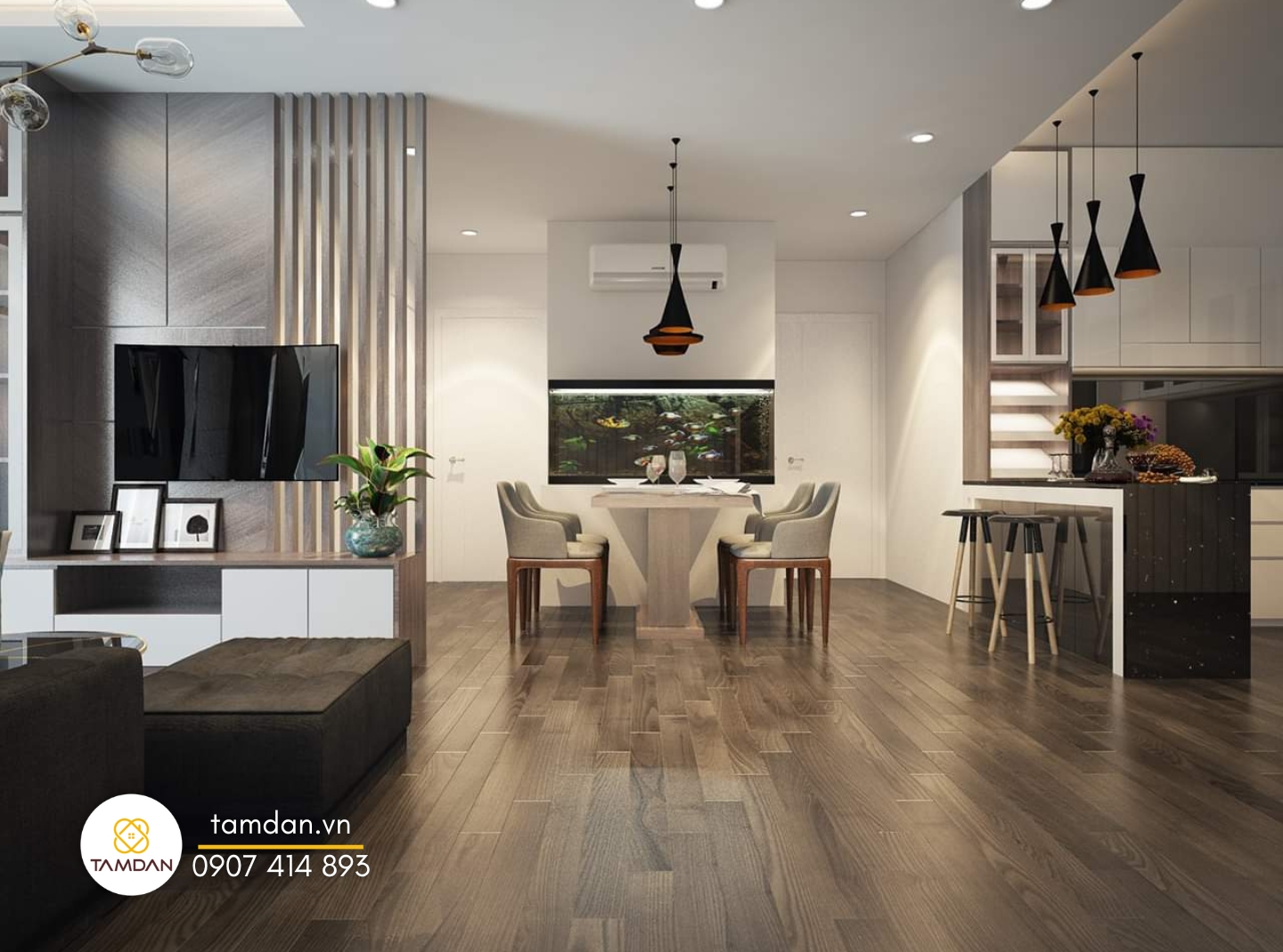 thiết kế nội thất quận 4 tại Nội Thất Tâm Đan (1)