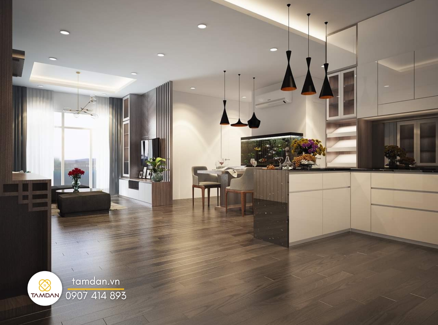 thiết kế nội thất quận 4 tại Nội Thất Tâm Đan (2)