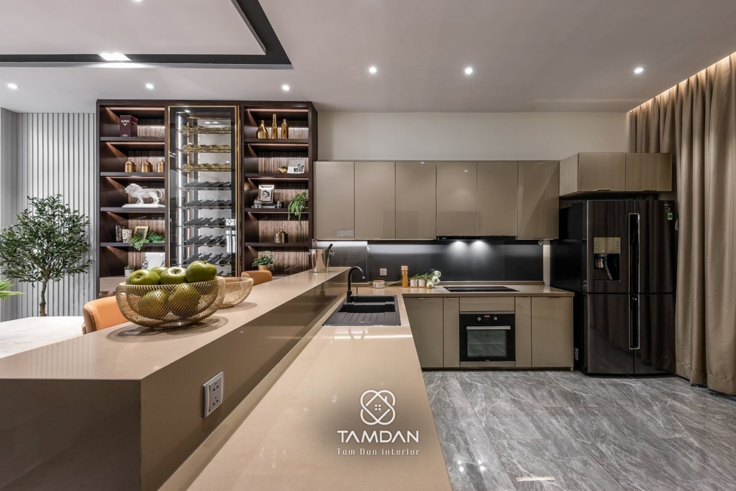 Thiết kế nội thất hiện đại tại quận Thủ Đức với phong cách sang trọng, tối ưu không gian