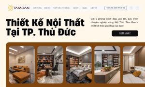 Thiết kế nội thất hiện đại tại quận Thủ Đức