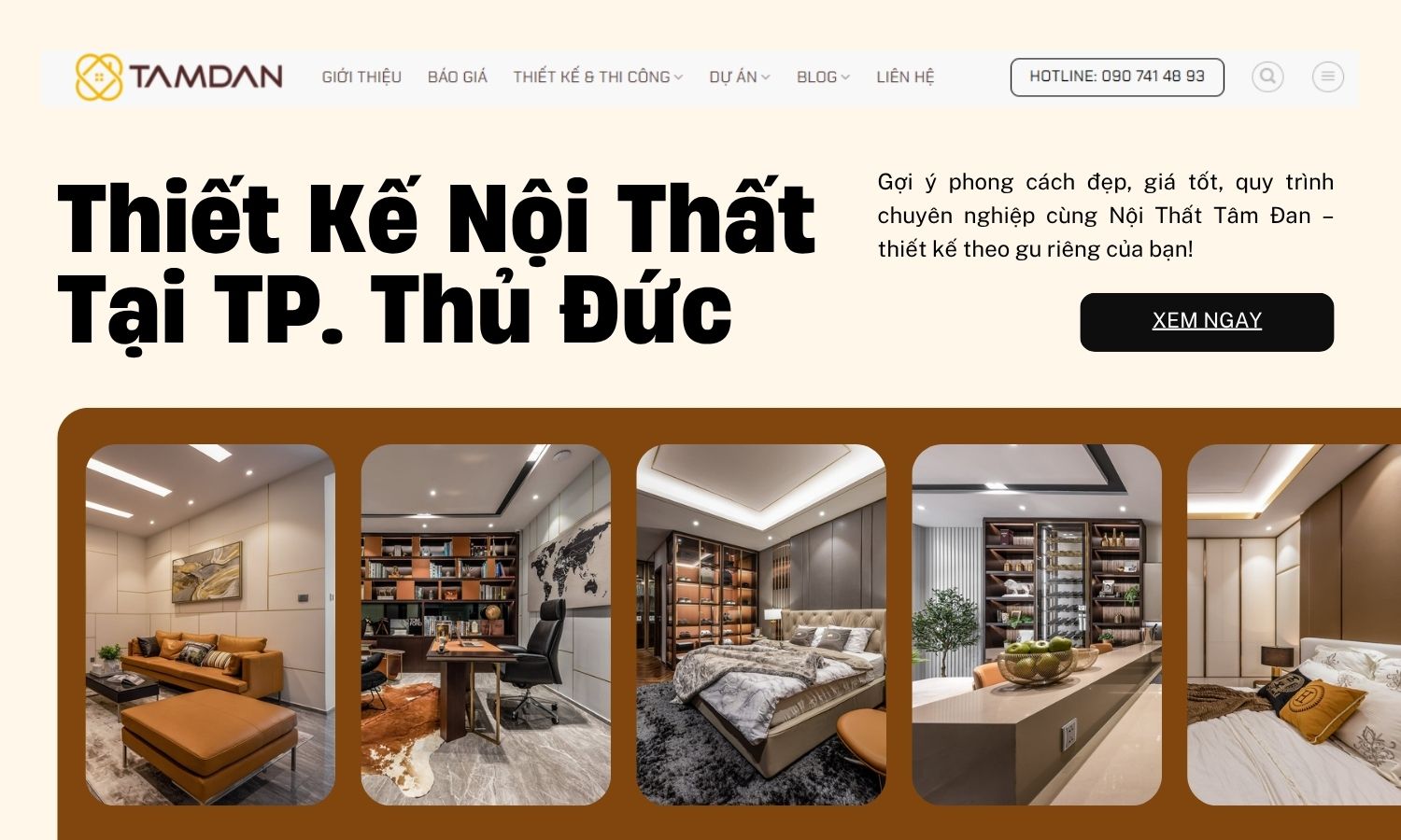 Thiết kế nội thất hiện đại tại quận Thủ Đức