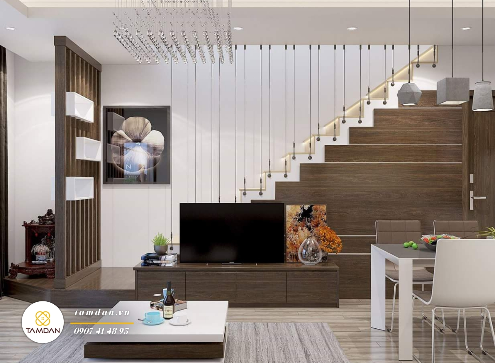 thiết kế nội thất căn hộ 40m2